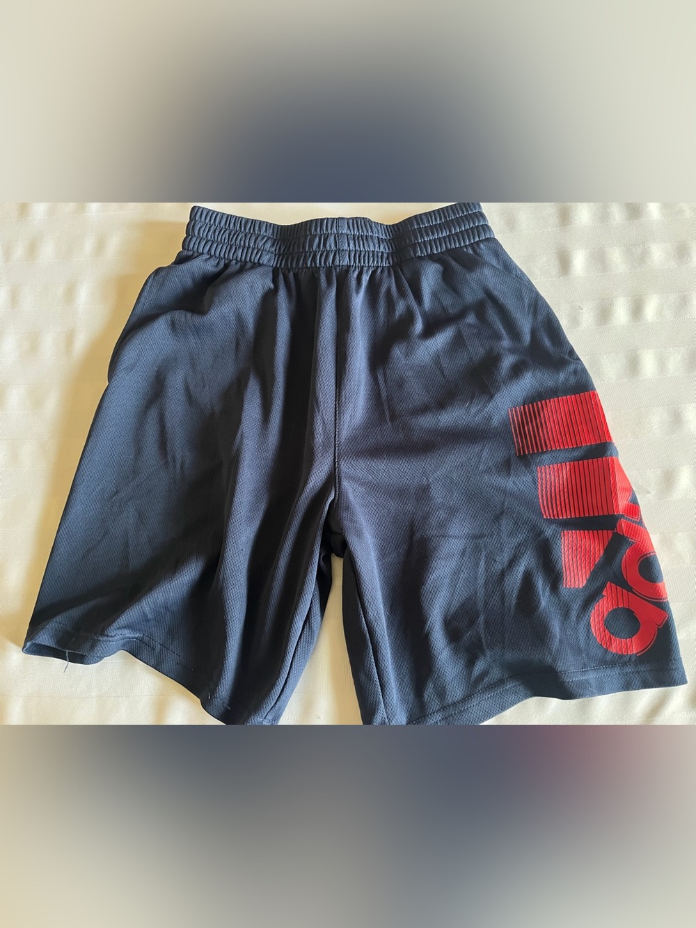Adidas Navy Blue w/ Red Shorts Youth M (10/12) like new